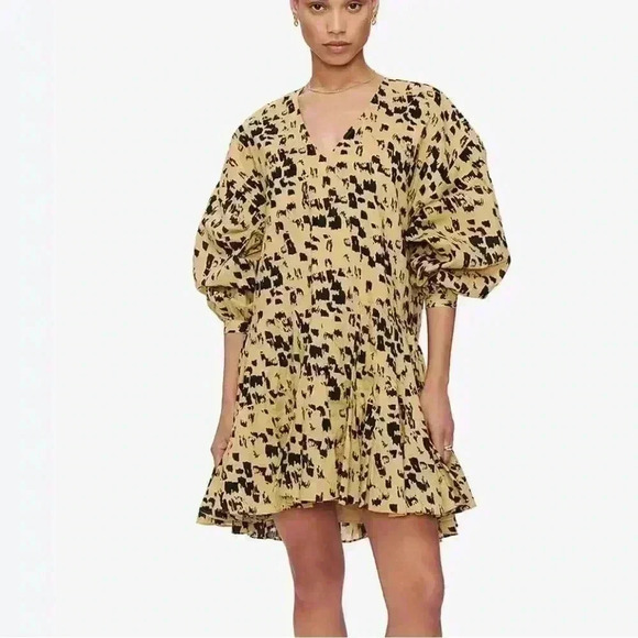 NWT Anine Bing Painterly Leo Dress in Size S (Runs Large) - Picture 2 of 11